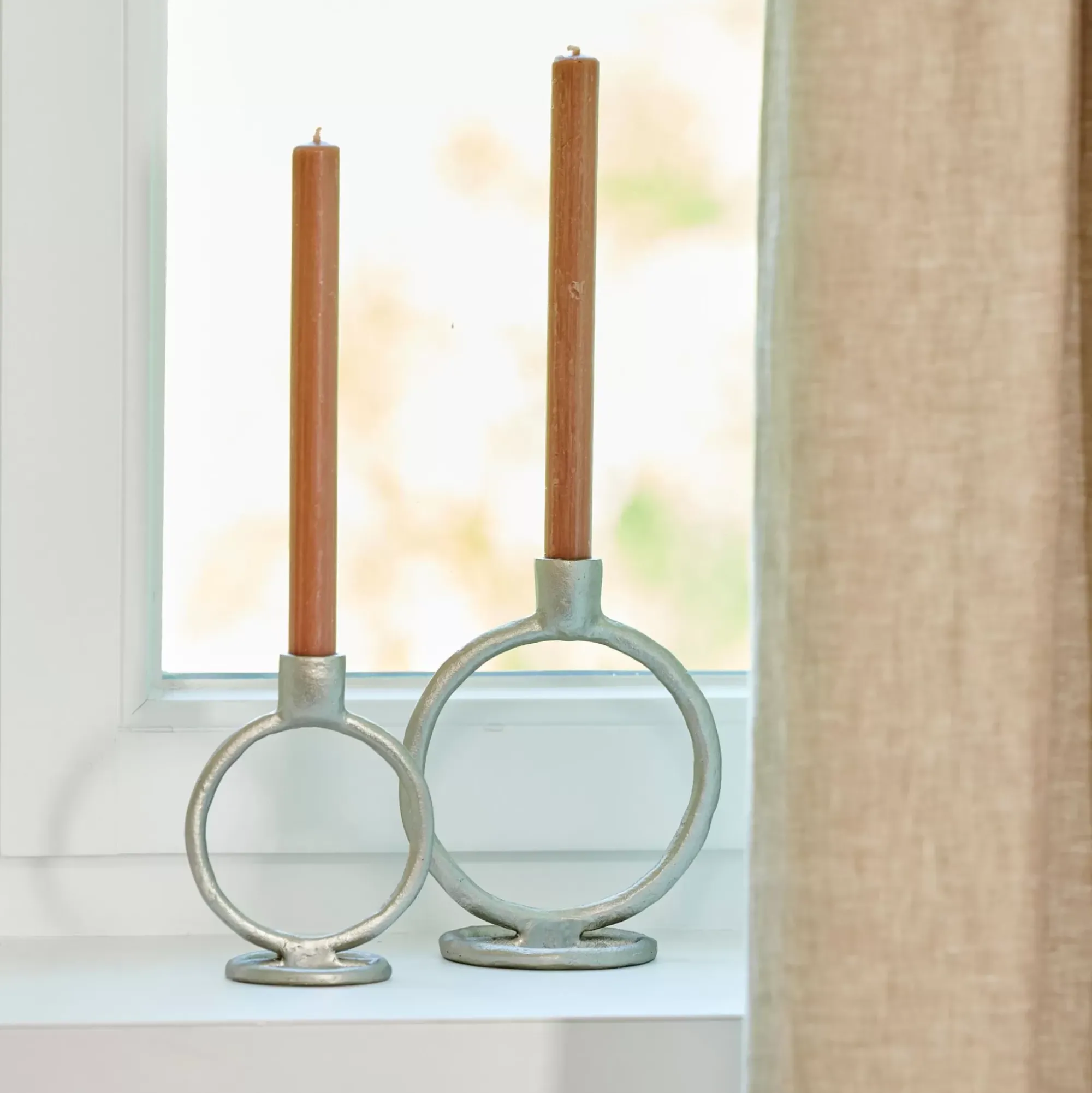 CASA Rings Candelabro Plateado Best Sale
