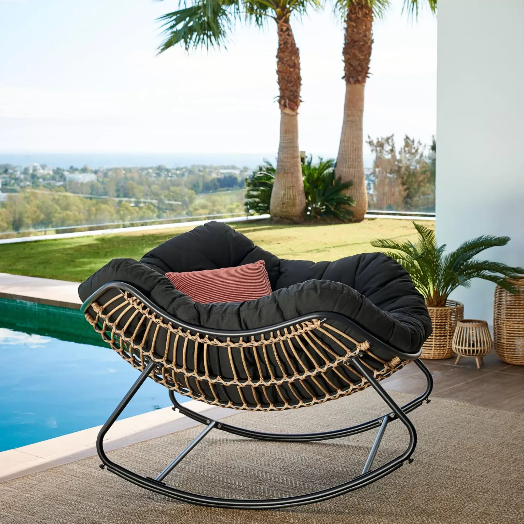 CASA Rocko Mecedora Negro Shop