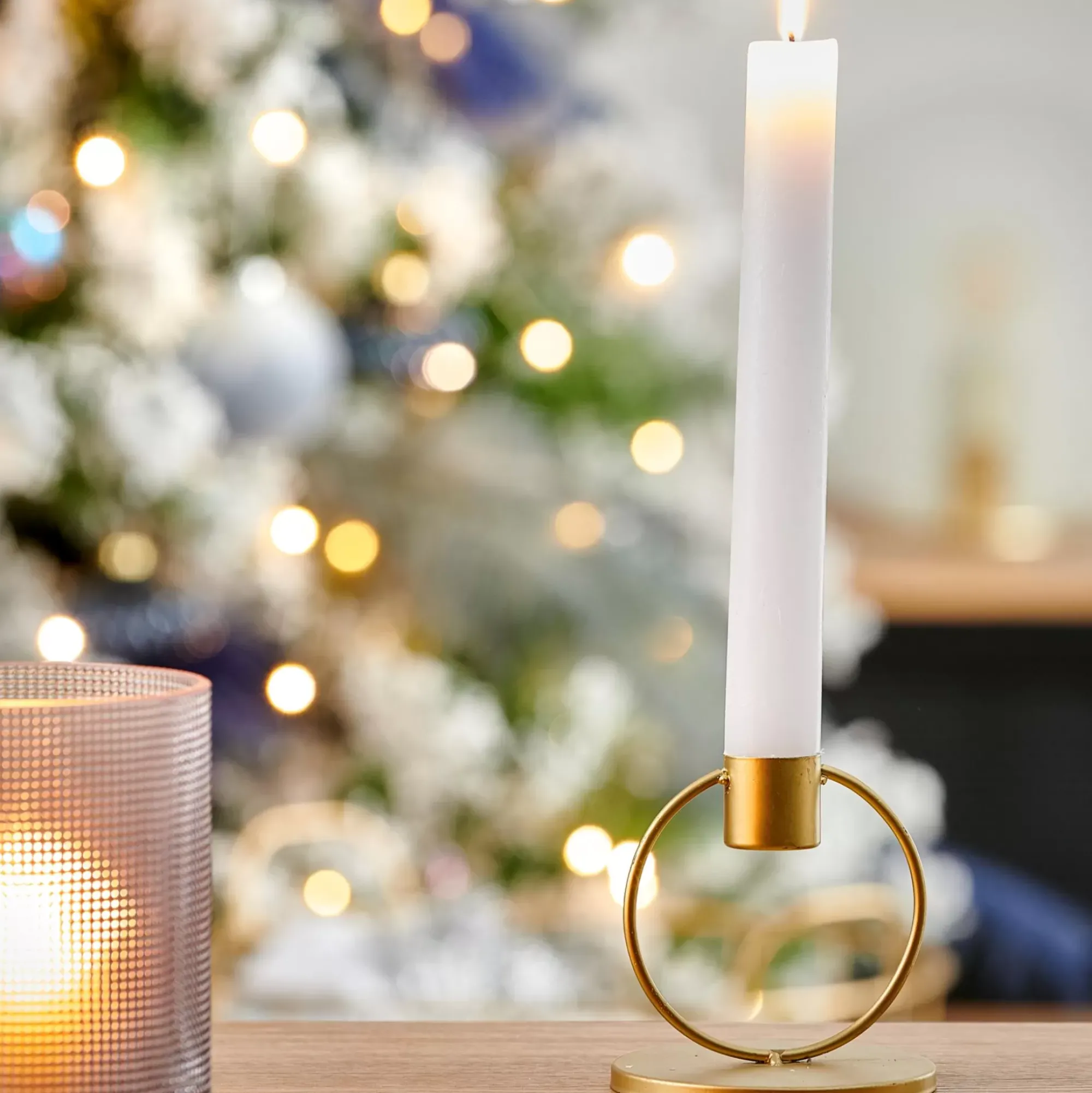 CASA Rustic Vela Candelabro Blanco Outlet