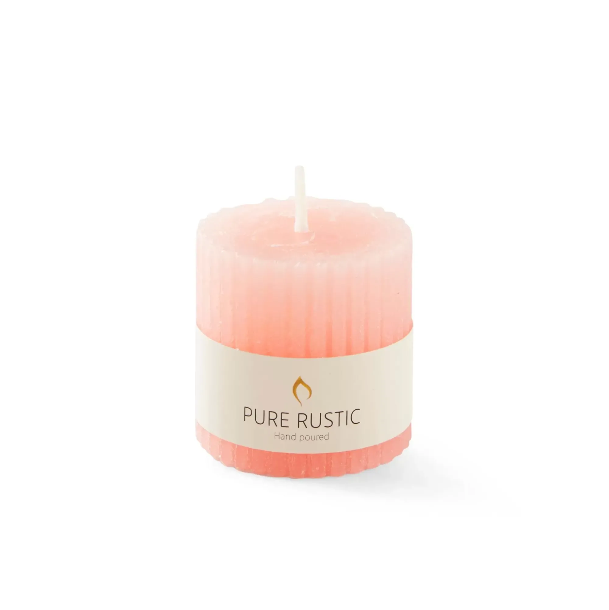 CASA Rustic Vela Estriada Naranja Best Sale