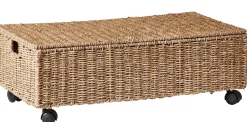 CASA Seagrass Caja De Almacenaje Con Ruedas Natural Best