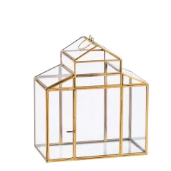 CASA Serre Terrario De Plantas Dorado Fashion