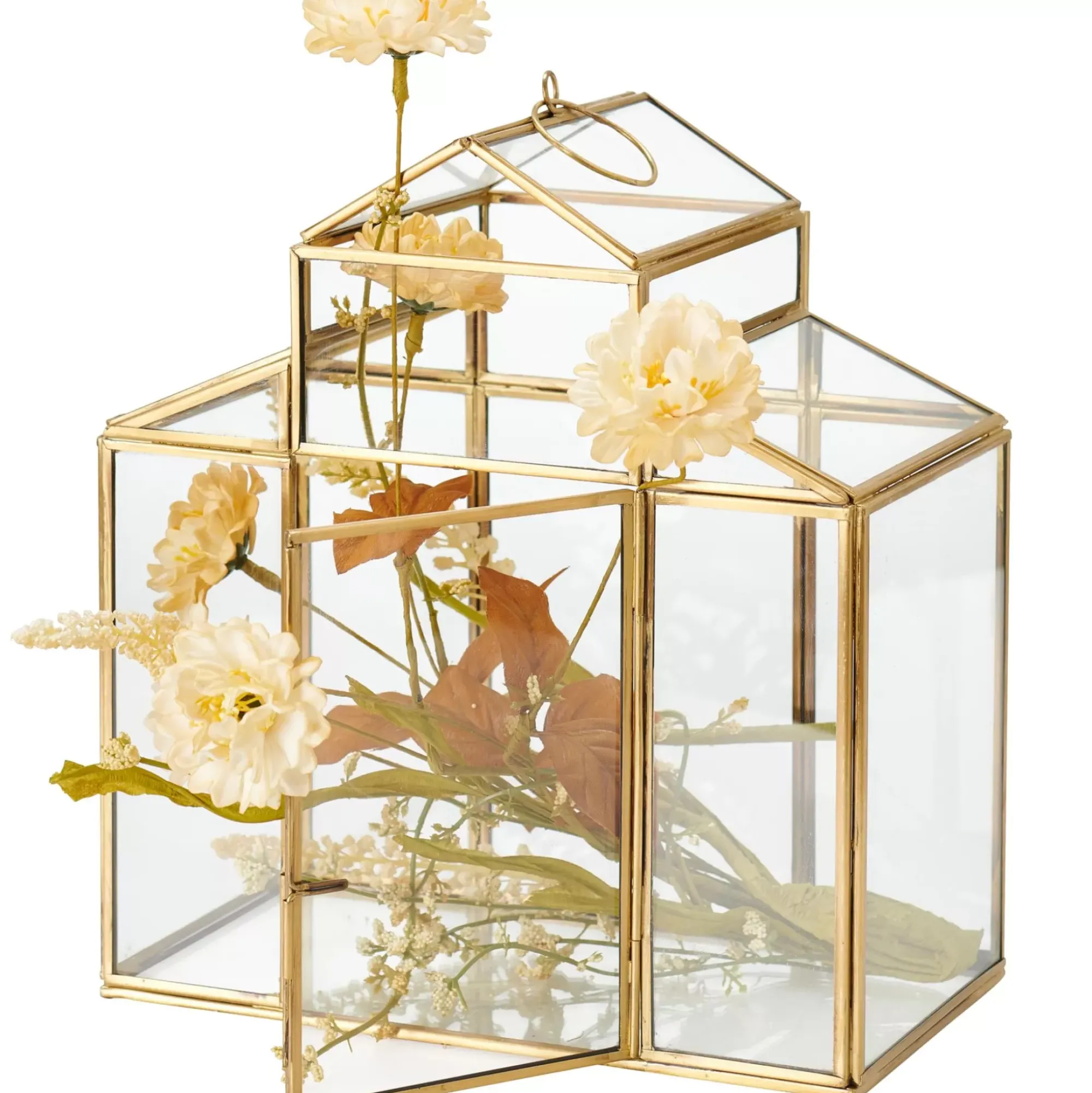 CASA Serre Terrario De Plantas Dorado Fashion