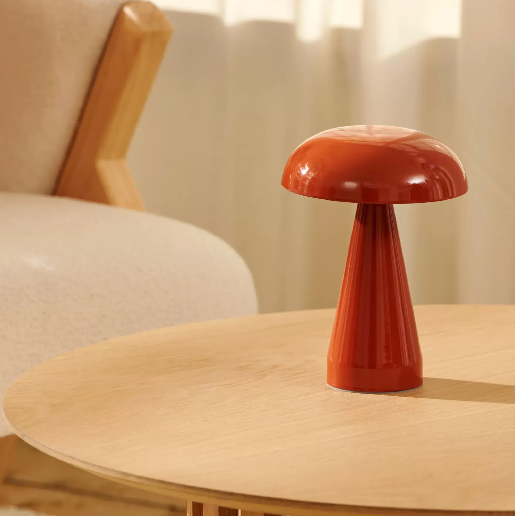 CASA Shroomlight Lampara De Mesa Naranja New