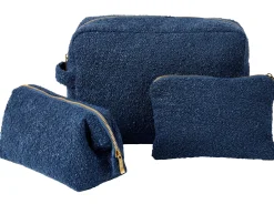 CASA Siera Bolsa De Maquillaje Azul Oscuro Sale