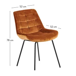 CASA Silka Silla De Comedor Negro, Marron New