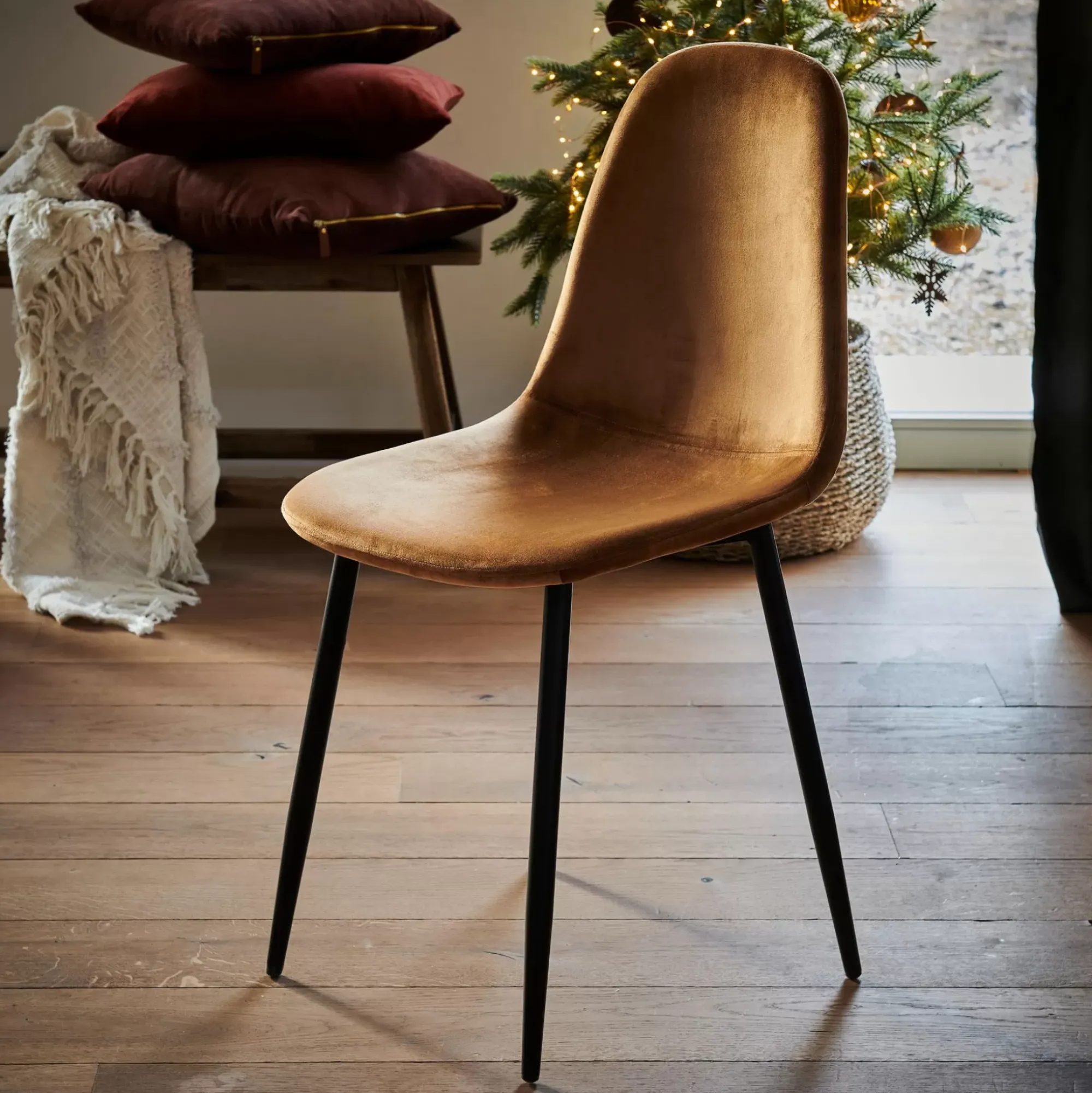 CASA Silke Silla De Comedor Caramel Cheap