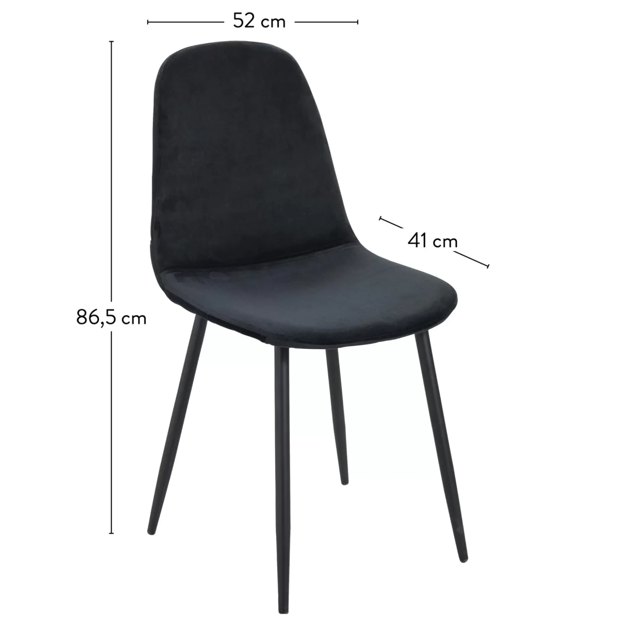CASA Silke Silla De Comedor Negro Online