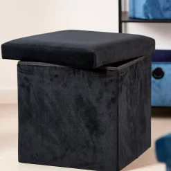 CASA Stor Puf Plegable Funcion Almac. Negro Online