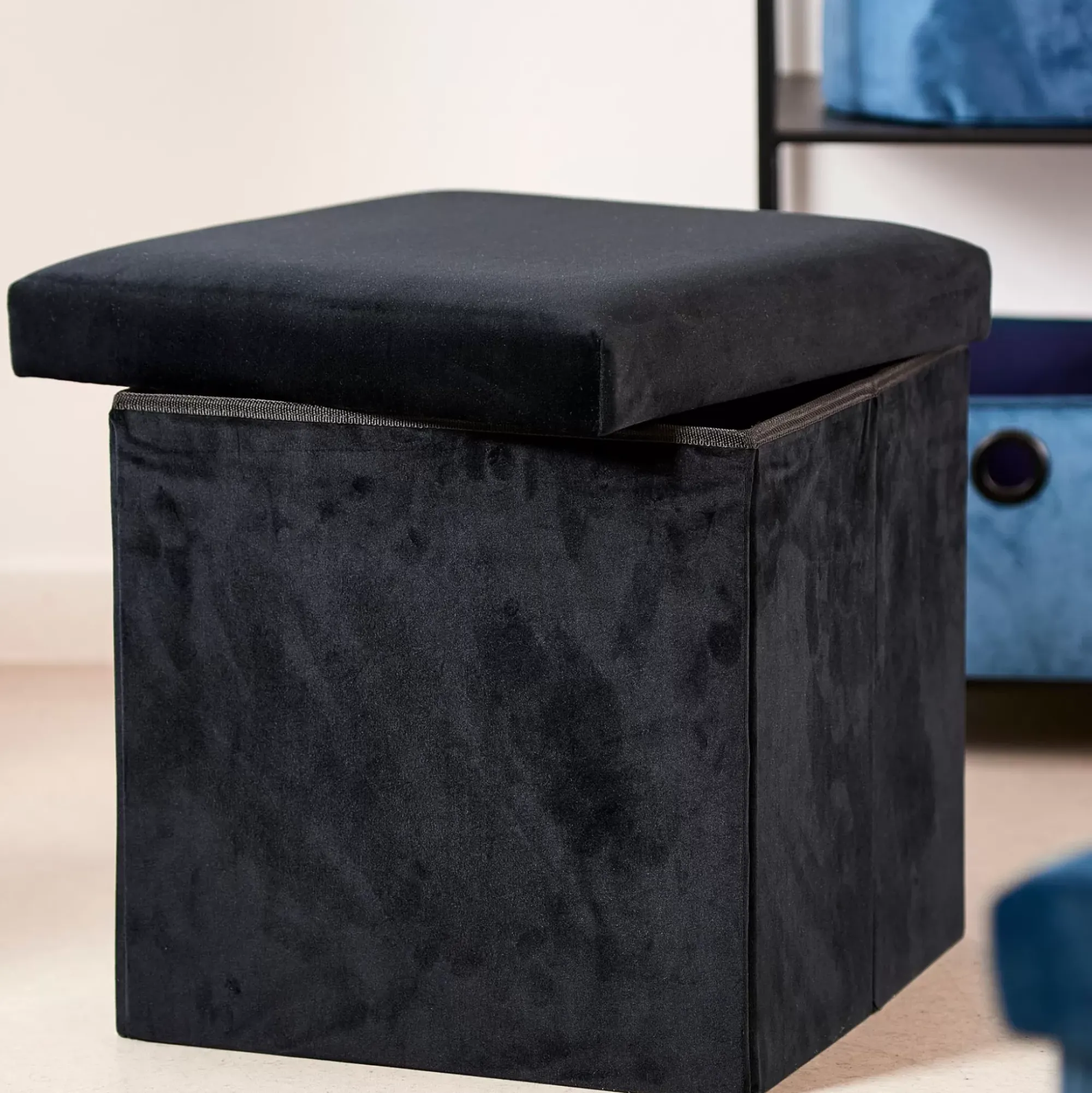 CASA Stor Puf Plegable Funcion Almac. Negro Online