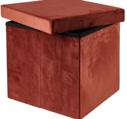 CASA Stor Puf Plegable Funcion Almac. Burdeos Best Sale