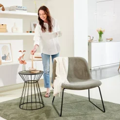 CASA Strapes Mesa Auxiliar Negro Flash Sale