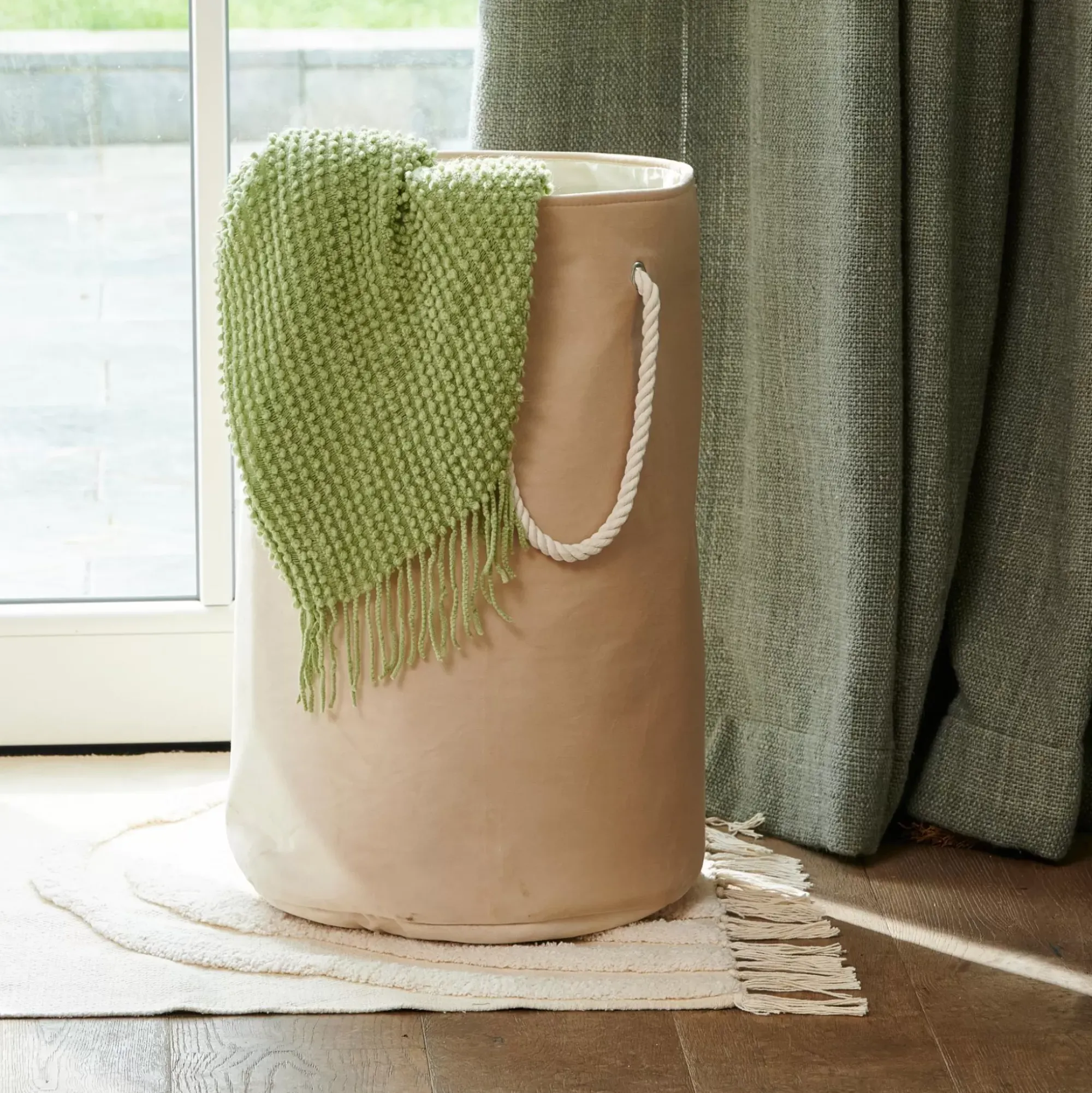 CASA Sunset Cesta Para Colada Beis New