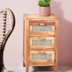 CASA Teck Cajonera 3 Cajones Natural Store