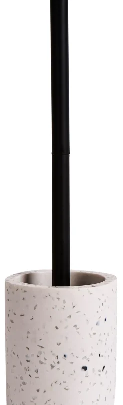 CASA Terrazzo Cepillo Wc En Soporte Blanco New