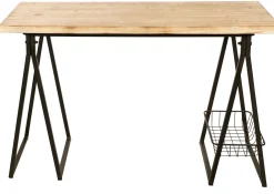 CASA Treto Escritorio Negro, Marron Best