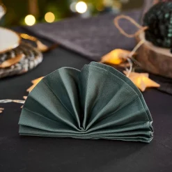 CASA Uniline Servilleta Verde Oscuro Cheap