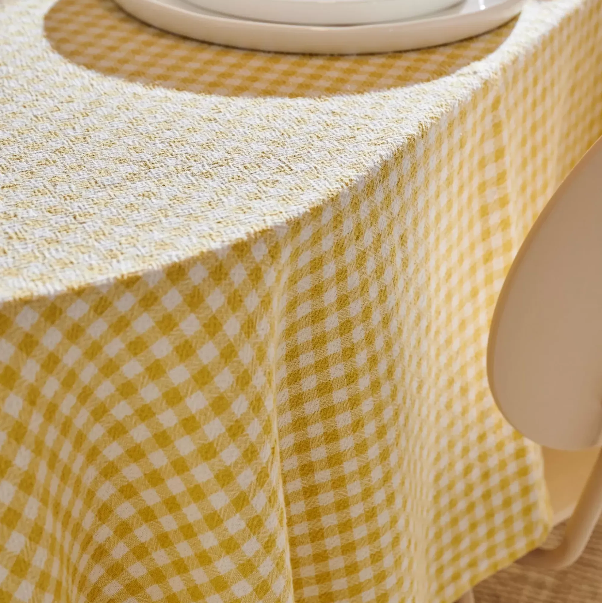 CASA Vichy Mantel Amarillo Best Sale