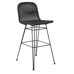 CASA Vienna Silla De Bar Negro New