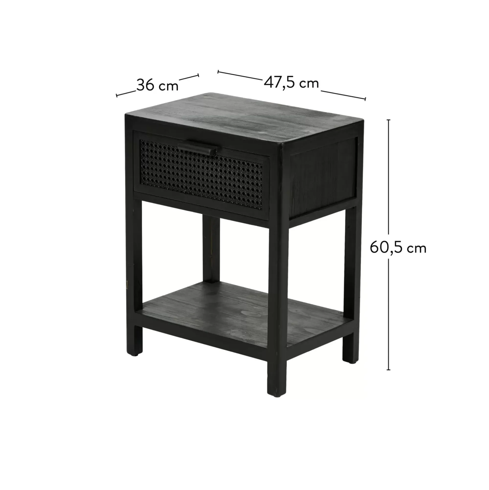 CASA Webster Mesilla De Noche Negro Outlet