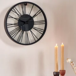 CASA Wheel Reloj De Pared Negro Outlet