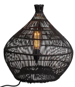 CASA Zalou Lampara De Mesa Negro Cheap