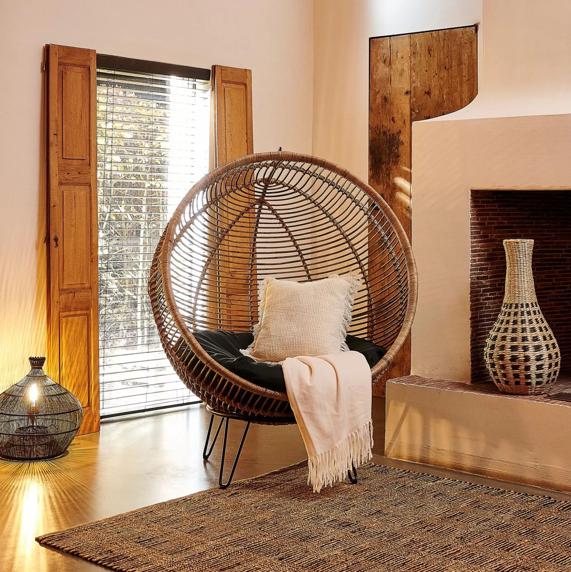 CASA Zalou Lampara De Mesa Negro Cheap