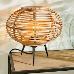 CASA Zanzi Lampara De Mesa E27 Natural Hot