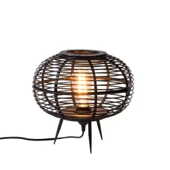 CASA Zanzi Lampara De Mesa E27 Negro Sale