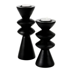 CASA Zigzag Soporte Para Vela Pequena Negro Online